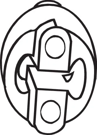 Bandes de caoutchouc, échappement BOSAL 255-381