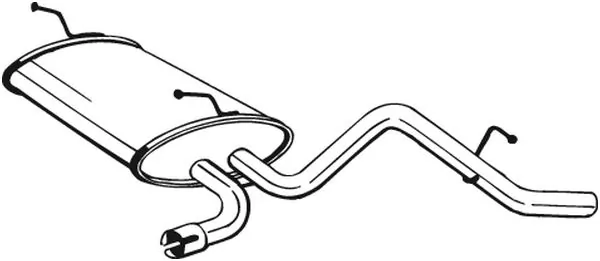Silencieux arrière BOSAL 141-007