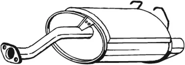 Silencieux arrière BOSAL 163-725