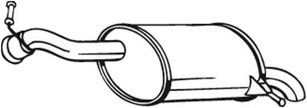 Silencieux arrière BOSAL 190-025