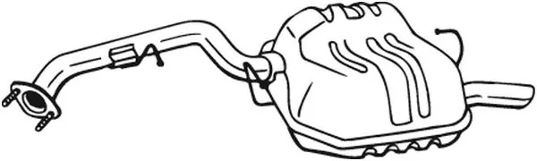 Silencieux arrière BOSAL 171-025