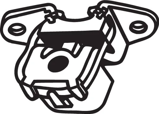 Bandes de caoutchouc, échappement BOSAL 255-548