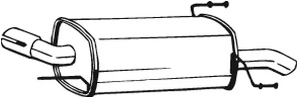 Silencieux arrière BOSAL 185-553