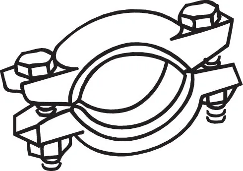 Pièce de serrage, échappement BOSAL 254-787