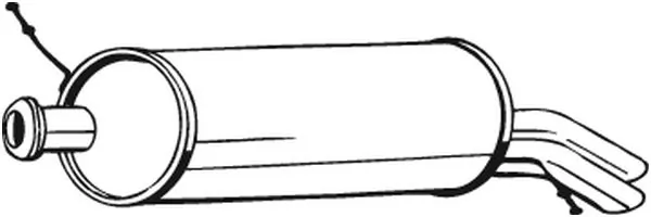 Silencieux arrière BOSAL 135-547