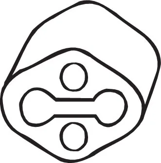 Bandes de caoutchouc, échappement BOSAL 255-891