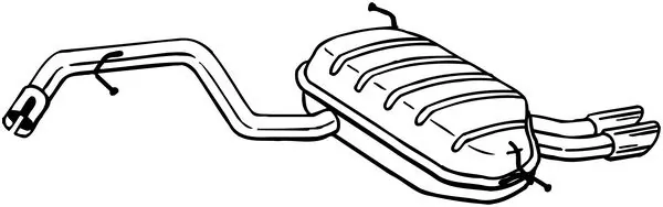 Silencieux arrière BOSAL 279-655