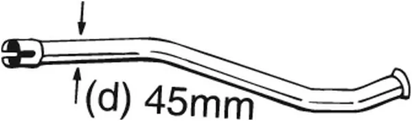 Tube de réparation, catalyseur BOSAL 889-150