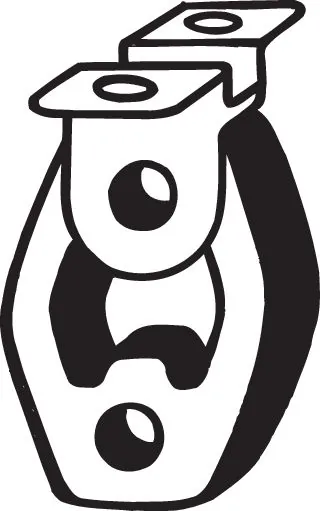 Bandes de caoutchouc, échappement BOSAL 255-183