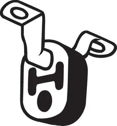 Bandes de caoutchouc, échappement BOSAL 255-230