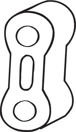 Bandes de caoutchouc, échappement BOSAL 255-789