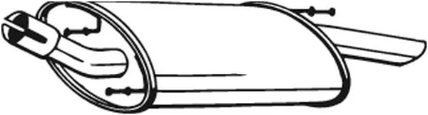 Silencieux arrière BOSAL 154-377