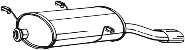 Silencieux arrière BOSAL 190-211