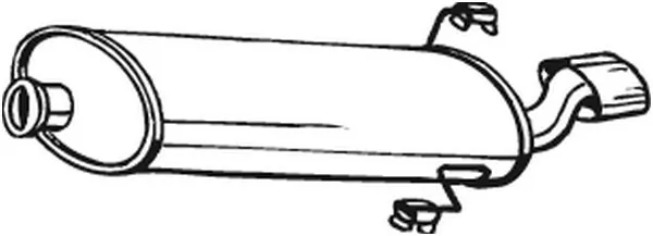 Silencieux arrière BOSAL 190-701