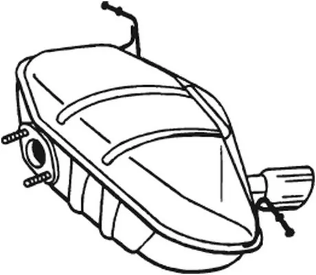 Silencieux arrière BOSAL 247-413