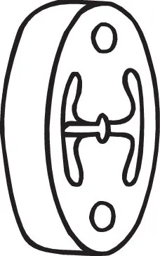 Bandes de caoutchouc, échappement BOSAL 255-218