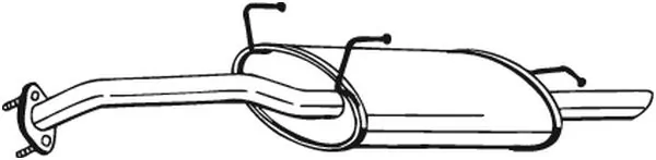 Silencieux arrière BOSAL 165-259