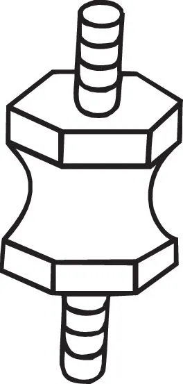 Bandes de caoutchouc, échappement BOSAL 255-627