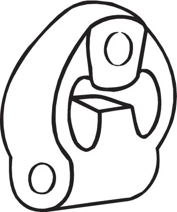 Bandes de caoutchouc, échappement BOSAL 255-810