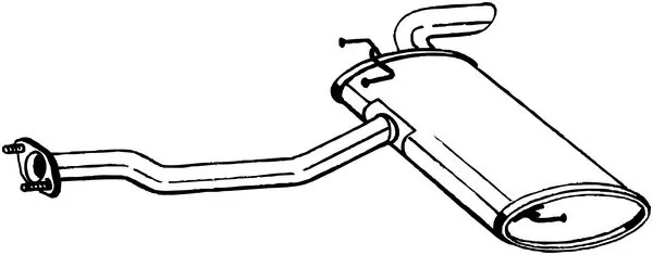 Silencieux arrière BOSAL 165-141