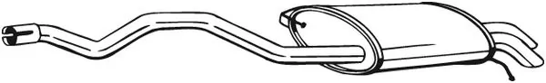 Silencieux arrière BOSAL 286-481