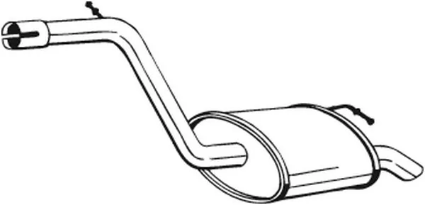 Silencieux arrière BOSAL 154-185