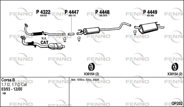 Échappement FENNO OP202