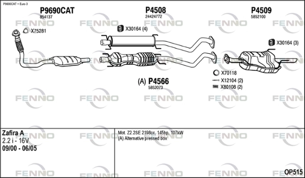 Échappement FENNO OP515