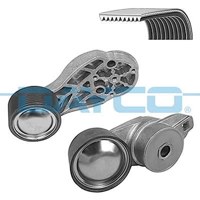 Jeu de courroies trapézoïdales à nervures DAYCO KPV435HD