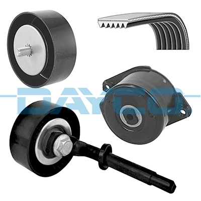 Jeu de courroies trapézoïdales à nervures DAYCO KPV287