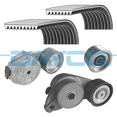 Jeu de courroies trapézoïdales à nervures DAYCO KPV203HD