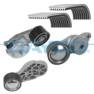 Jeu de courroies trapézoïdales à nervures DAYCO KPV434HD