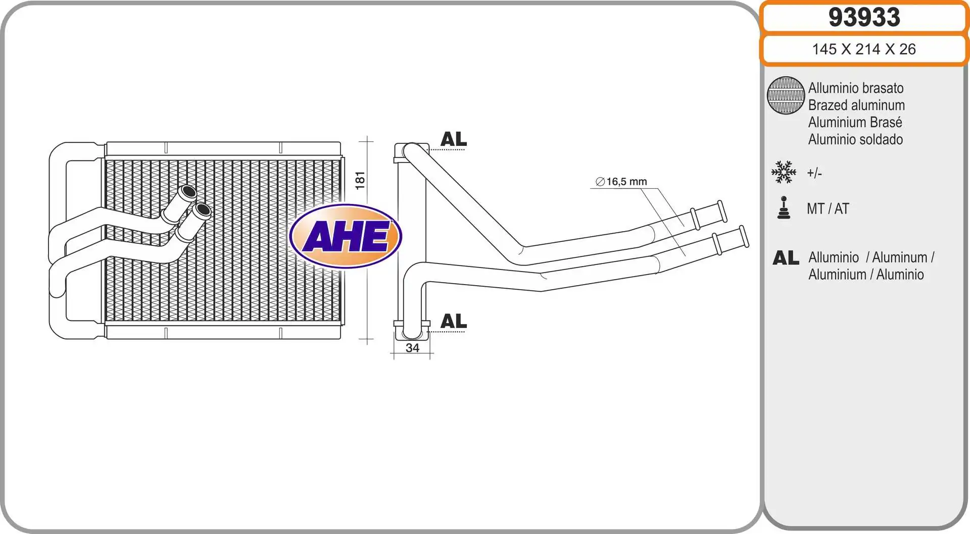 Système de chauffage AHE 93933
