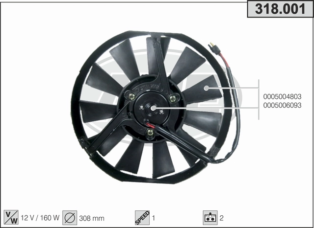 Fan, engine cooling