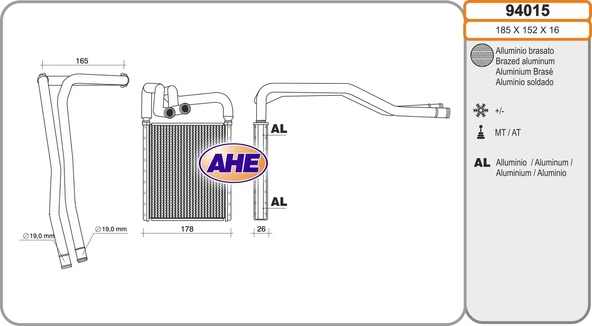 Système de chauffage AHE 94015