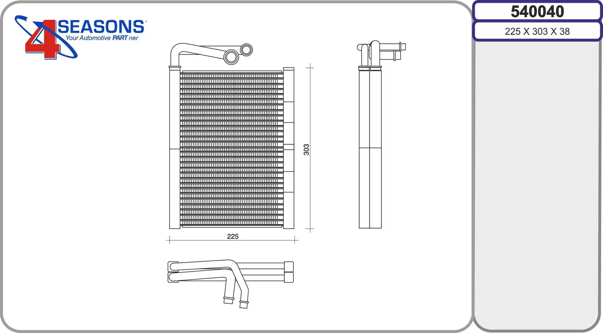 Evaporator, air conditioning
