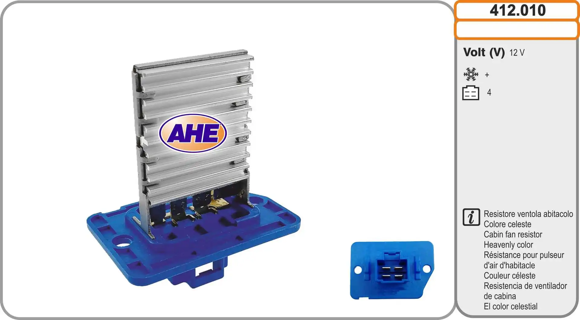 Series Resistor, electric motor (radiator fan)