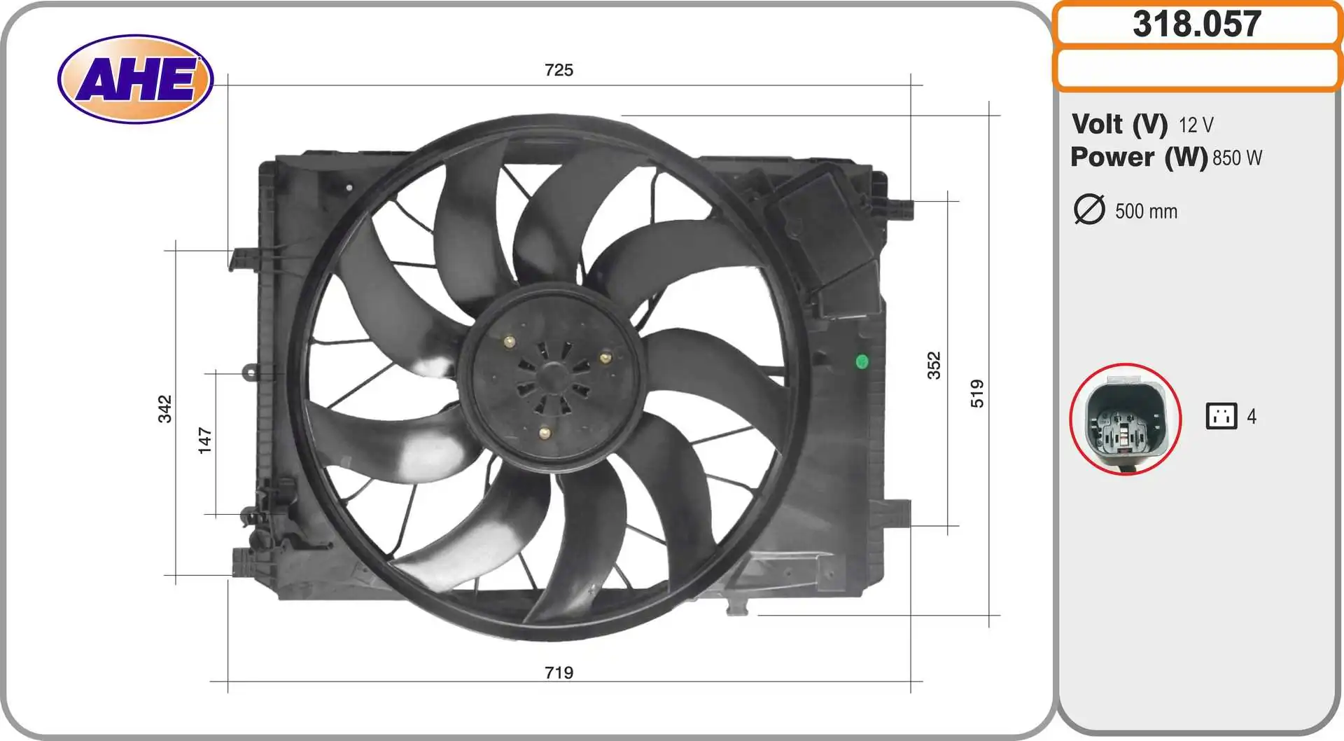 Fan, engine cooling