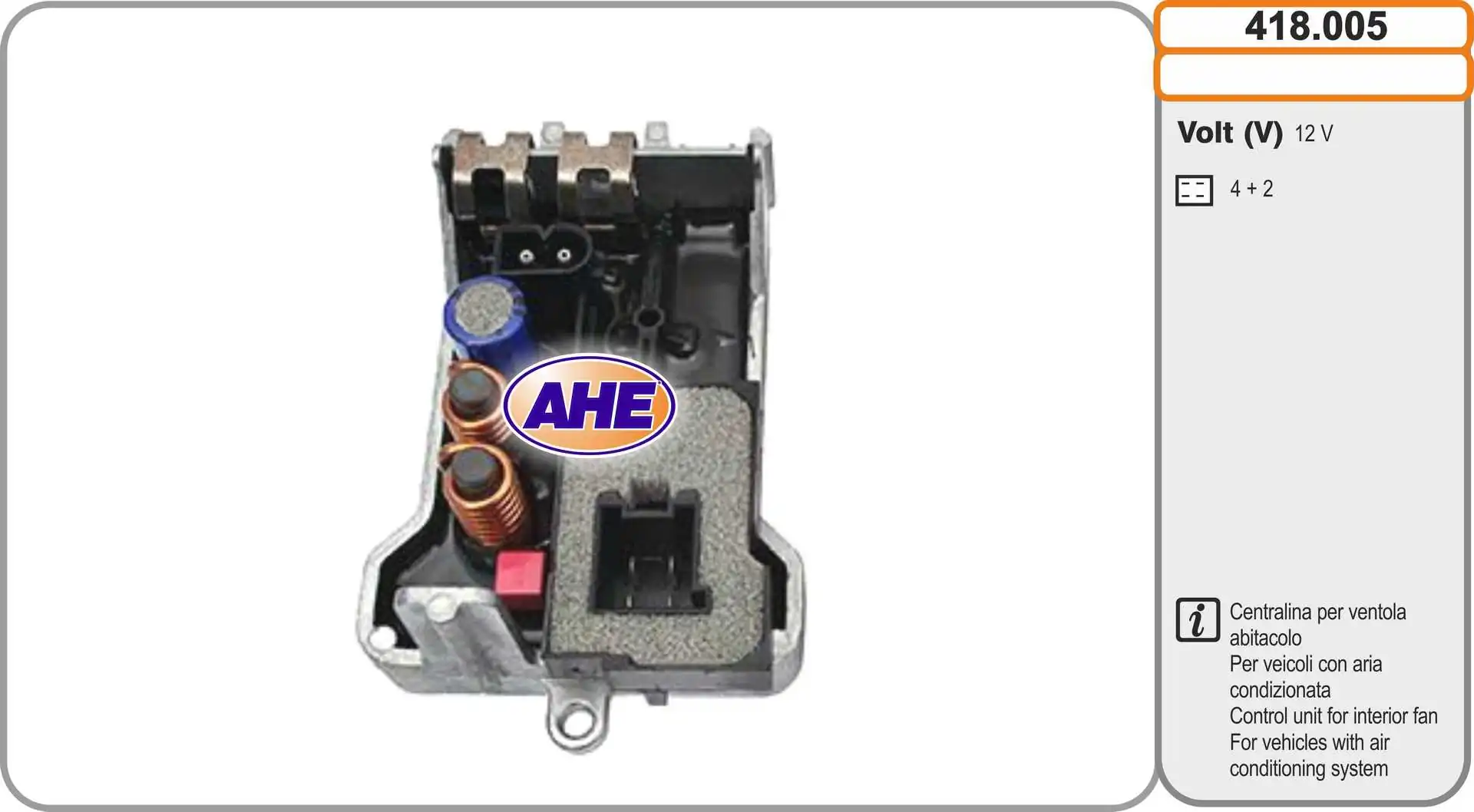 Control Unit, electric fan (engine cooling)