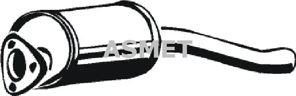 Silencieux avant ASMET 04.044