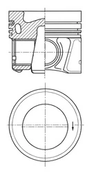 Piston KOLBENSCHMIDT 41647610