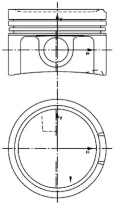 Piston KOLBENSCHMIDT 40434620