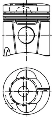 Piston KOLBENSCHMIDT 99701600