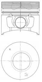 Piston KOLBENSCHMIDT 40774600
