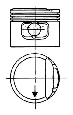 Piston KOLBENSCHMIDT 93117610