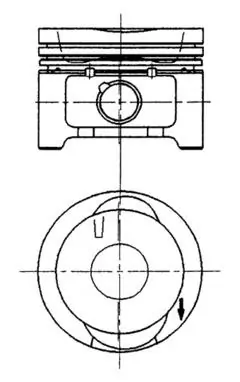 Piston KOLBENSCHMIDT 92228620
