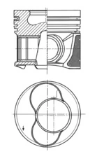 Piston KOLBENSCHMIDT 41159610