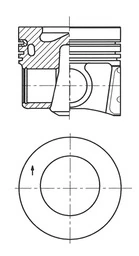 Piston KOLBENSCHMIDT 41708620