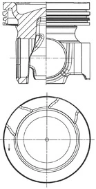 Piston KOLBENSCHMIDT 41875600