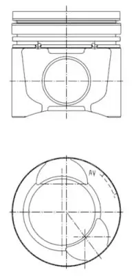 Piston KOLBENSCHMIDT 40074600